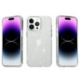 thumbnail image 3 of Glitter Clear Case for iPhone 15 Pro Max, Shining Sparkle TPU Military Grade Shockproof Cover Full Coverage Non-Yellowing Anti-Scratch Translucent Slim Lightweight Case, White, 3 of 8