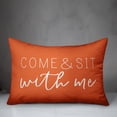 thumbnail image 2 of Creative Products Come & Sit With Me Orange 14x20 Indoor / Outdoor Pillow, 2 of 2