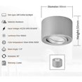 thumbnail image 2 of Set of 2 Adjustable Projection LED Spotlight 80x50mm Ceiling Light Surface Mount Round White Ceiling Light Spotlight LED Downlight Bulb 5W LED Module, 2 of 4