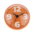 thumbnail image 2 of Assorted Suction Cup Bathroom Clock Digital Wall Clock Self-adhesive , Round, Sticker Orange, 2 of 7