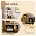 thumbnail image 4 of PawHut Litter Box Enclosure with Cat Tree Tower, Condo, Scratching Posts, 4 of 10