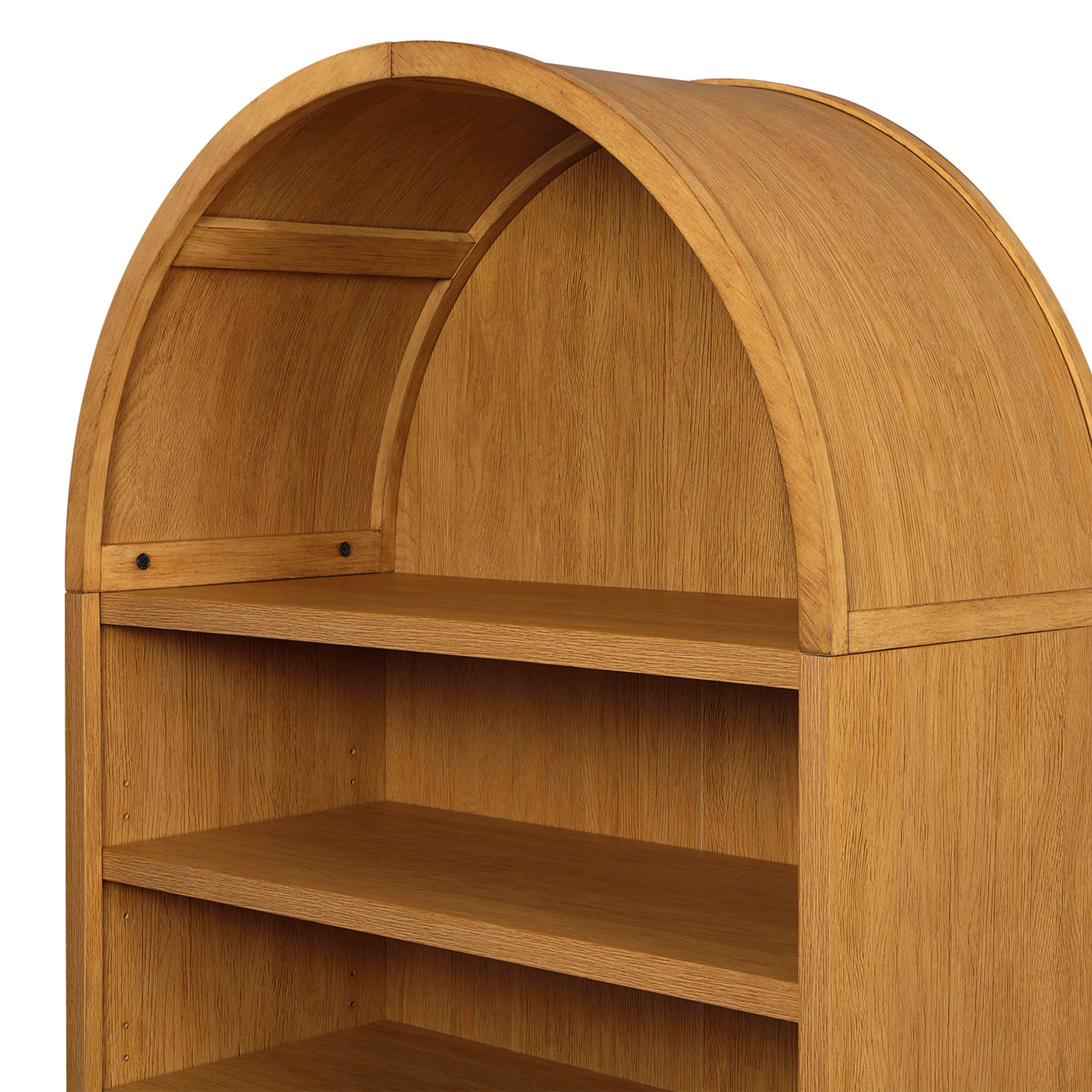 Better Homes & Gardens Juliet Open Arch Bookcase, Light Honey photo 5