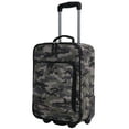 thumbnail image 2 of Travelers Club 3 Piece Kid's and Junior Rolling Travel Luggage Set, Camo, 2 of 13