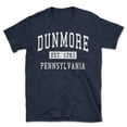 thumbnail image 1 of Dunmore Pennsylvania Classic Established Men's Cotton T-Shirt, 1 of 1