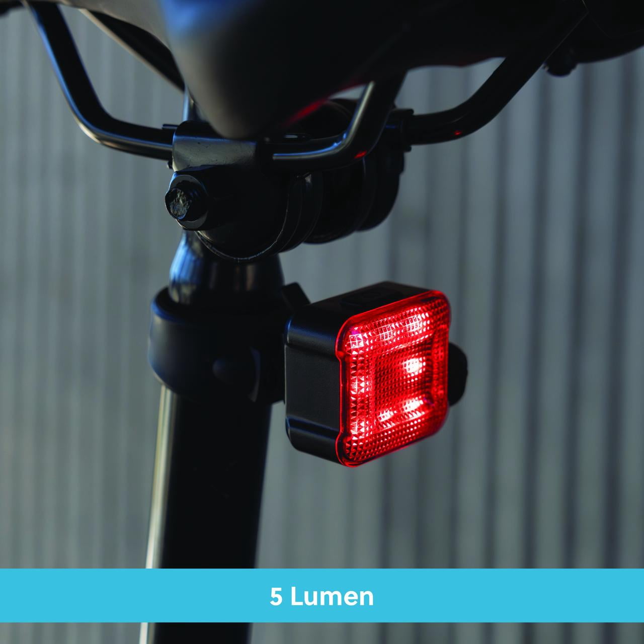 Concord Bikes Rechargeable Bicycle Tail Light, Black