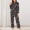 thumbnail image 2 of Sikiie Mushrooms Women's Long-Sleeve Shirt and Full-Length Bottom Pajama Set (s-xxl)-Small, 2 of 7