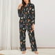 thumbnail image 2 of Balery Mushrooms Conjunto de Pijama con Estampado para Mujer, Conjunto de Dos Piezas con Manga Larga, Ropa de Dormir Suave con Bolsillos, Pijamas Cómodos-Small, 2 of 7