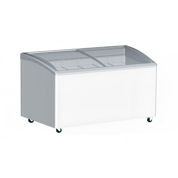 Excellence Industries VB-3HC 31 1/2" Stand Alone Ice Cream Freezer w/ 3 Baskets Capacity - White, 115v