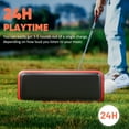 thumbnail image 4 of DBSOARS Portable Golf Speaker, Magnetic Golf Cart Bluetooth Speaker  with Bass and Mount, IPX7 Waterproof Wireless Speaker, 24H Playtime, Golf Gifts, 4 of 10