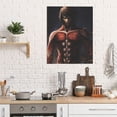 thumbnail image 4 of Attack on Titan Poster, Japanese Anime Canvas Decorative Poster, Wall Art for Dorm Bedroom Living Room, No Frame, 4 of 7