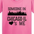 thumbnail image 4 of Inktastic Chicago Illinois Someone Loves Me Skyline Youth T-Shirt, 4 of 5