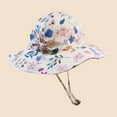 thumbnail image 6 of Otqutp Fishing Hat for 2 to 6 Years Toddler Cap Kids Baby Girls Boys Floral Prints Outdoor Adjustable Bucket Sun Beach Hat, 6 of 9