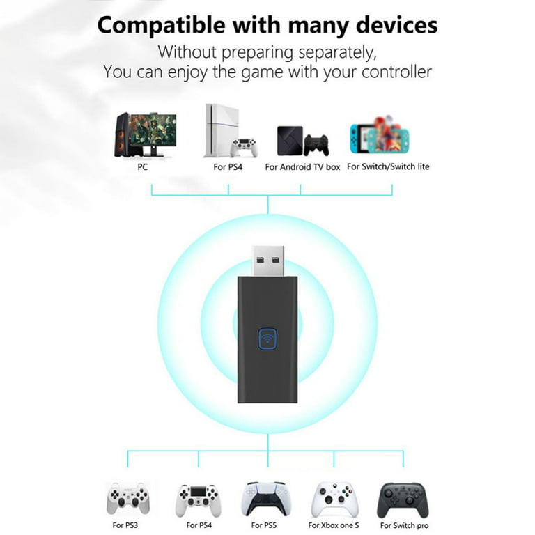 USB Adapter Wireless Receiver Converter For PS5 Gamepad Controller  Bluetooth Dongle for Playstation 5 For Most Game Geripherals