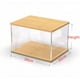thumbnail image 3 of Vitrina de acrílico transparente con puerta, caja a prueba de polvo ensamblable para figuras de acción y modelos de automóviles, organizador de escritorio apilable, 3 of 5