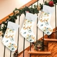 thumbnail image 5 of SKYSONIC Watercolor Flower Pumpkin Christmas Stockings Personalized Large Christmas Stocking Cute Snowflake Stockings 18 Inch Xmas Stocking for Xmas Decorations Xmas Gifts, 5 of 7