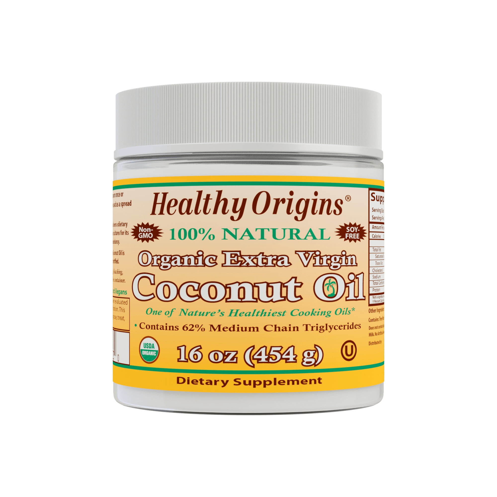 Healthy Origins Organic Extra Virgin Coconut Oil, 16 Oz