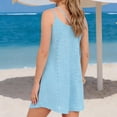 thumbnail image 3 of yillto Womens Nightdress Sleeveless Sleepwear Short Nightgowns Spaghetti Strap Summer Pajamas Dress, 3 of 5