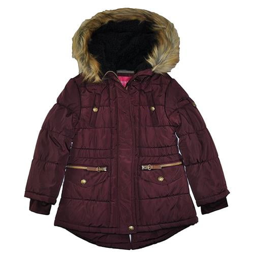 Girls F.O.G /& London Fog Assorted Hooded Puffer Jackets Sizes 10//12 /& 14//16