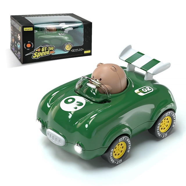 Auto de juguete CDDZSW de fricción con retroceso para niños pequeños de 1 a 3 años