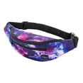thumbnail image 1 of Riñonera Vibe Festival Gear Negra Estampado Espacial Holográfico para Hombre y Mujer, 1 of 7