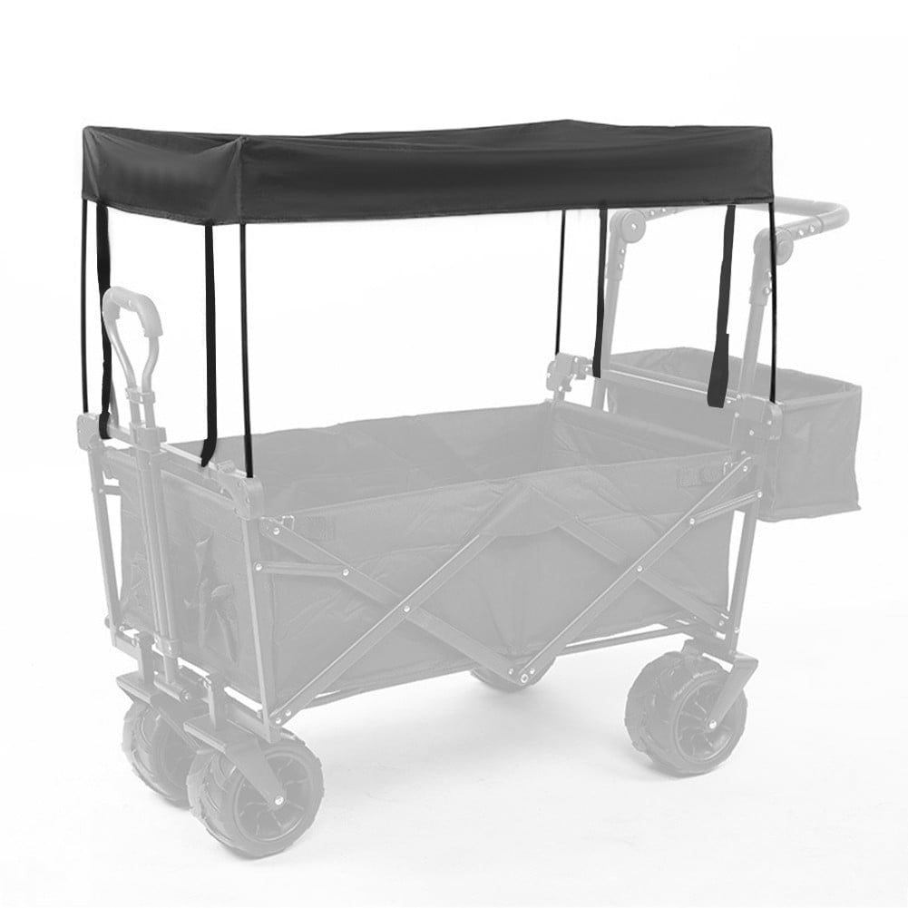 CENL Canopy Wagon Attachment Awning Shade Cover for Kids Beach Wagon Cart Replacement for Wagon Attachment Sun Shade Cover for Camping Picnics Trolley Cart