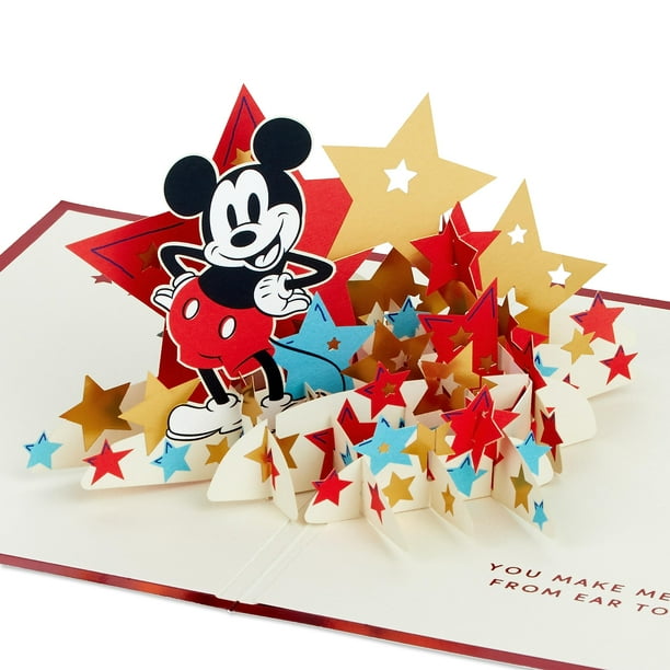 Tarjeta de felicitación Hallmark Signature Paper Wonder Pop Up Mickey