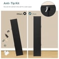 thumbnail image 6 of TEENFON 67" Kitchen Pantry Cabinet with 4 Doors, Farmhouse Pantry Cabinet with Adjustable Shelves, Storage Cabinet for Kitchen, Bathroom, Black, 6 of 7