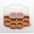 thumbnail image 1 of 1 bandeja for congelador de alimentos, molde de silicona for paletas con alimentador de mordedores, fabricante de paletas congeladas for comida casera for bebés, purés y cubitos de hielo, 1 of 2