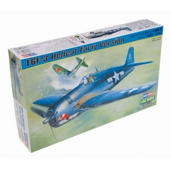 hobby boss f6f-3 hellcat early version airplane model building kit