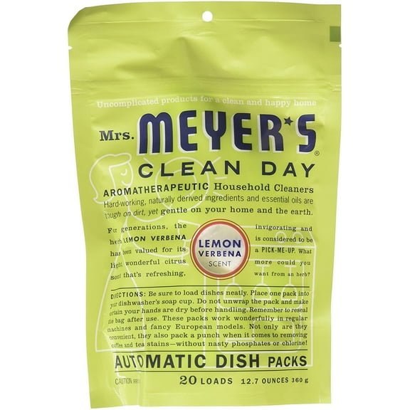 Mrs. Meyer's Clean Day Automatic Dishwashing Pack - 12.7 Oz - Lemon Verbena - 2 Pk