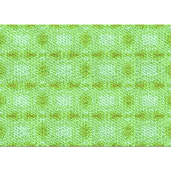 Ahgly Company Indoor Rectangle Patterned Nebula Green Area Rugs, 2' x 4'