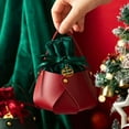 thumbnail image 7 of Nkmbld Christmas Gift Bags Bulk Christmas Bags Leather Tote Bucket Christmas Eve Velvet Gift Bags Christmas Fruit Candy Cloth Velvet Bags, 7 of 7