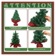 thumbnail image 3 of 6 Pcs Mini Artificial Christmas Tree Unlit Fake Christmas Decorative Xmas Fake Pine Tree Decor with Base for Table Decorations (19.69 Inch), 3 of 7