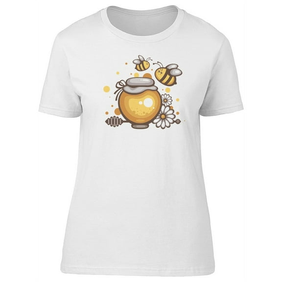 Honey Pot Cute Bees T-Shirt Women -Image by Shutterstock, Female Large