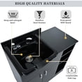 thumbnail image 6 of Rugerasy Shampoo Backwash Station For Salons, Salon Station With Shampoo Bowl And 3 Open Storage Shelves, Salon Equipment For Spa Barber Shop Locker Room Bathroom, 6 of 9