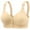 Beige Bra for Women, variant on AINIYS Soft Cup Bra Secure Fit Bra for Women Wireless Front Clousure Cleavage Bra Thin Fabric Bralettes Lift and Support Push-Up Bra Breathable Everyday Bras Plus Size Bralette Purple S