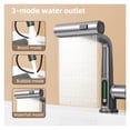 thumbnail image 5 of Waterfall Basin Faucet Pull-Out Kitchen & Bathroom Faucet, Rainfall Temperature Digital Display No Battery SUS604 Stainless Steel, 5 of 12