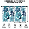 thumbnail image 2 of Blackout Kids Curtains,Blue Pioneer Flower Childrens Insulated Curtains Set Of 2,Bedroom Essentials,Toddler Room Decor 42x54in(106x137cm), 2 of 4