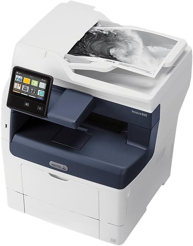Xerox VersaLink B405/DN Monochrome Multifunction Printer — 47 PPM, Copy, Print, Scan, Fax, Email, Cloud, Duplex, 5" Color Touchscreen