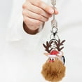 thumbnail image 2 of WRITWAA Set of 4 Elk Plush Keychains, Aesthetic Bag Charms in Assorted Colors for Backpack and Purse Decoration, 2 of 6