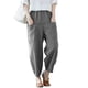 thumbnail image 1 of Minnieouse Pantalones hasta la pantorrilla para mujer, pantalones de estilo artístico para mujer, bombachos de niña con cordón de nueve puntos Prendas para la parte inferior del cuerpo Negro M, 1 of 6