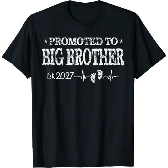 Promoted To Big Brother 2027 T Shirt Size S-5XL