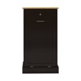 thumbnail image 2 of 10 Gallons Kitchen Tilt Out Trash Cabinet with Hideaway Drawer Wood Kitchen Island Recycling Cabinet Trash Can Holder for Home Kitchen, Black, 2 of 7
