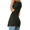 thumbnail image 3 of Sherrylily Women V-Neck Front Knotted Shirt Long Sleeve Elegant Casual T-Shirt Pullover Tops, 3 of 4