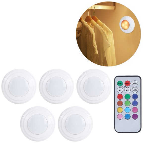 Rdeghly Remote Control Light,Under Cabinet Light,LED Night Light Remote Control Touch Under Cabinet Light Closet Lamp