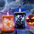 thumbnail image 4 of Led Sin Llama Que Funcionan Con Pilas Para El Hogar, Decoraciones De Halloween. 2 Velas Eigraketly HA042478-01, 4 of 6