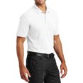 thumbnail image 4 of Mafoose Men's Short Sleeves Tall Core Classic Pique Polo for Everyday Wear White 3XLT, 4 of 5