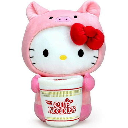 Hello Kitty Nissin Cup Noodles Piggy Costume Interactive Plush (Pork Cup Noodles)