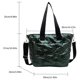 thumbnail image 3 of Bolsa bandolera informal acolchado para mujer, de mano de algodón sólido acolchado para el trabajo escolar Tmvgtek Para Estrenar, 3 of 9