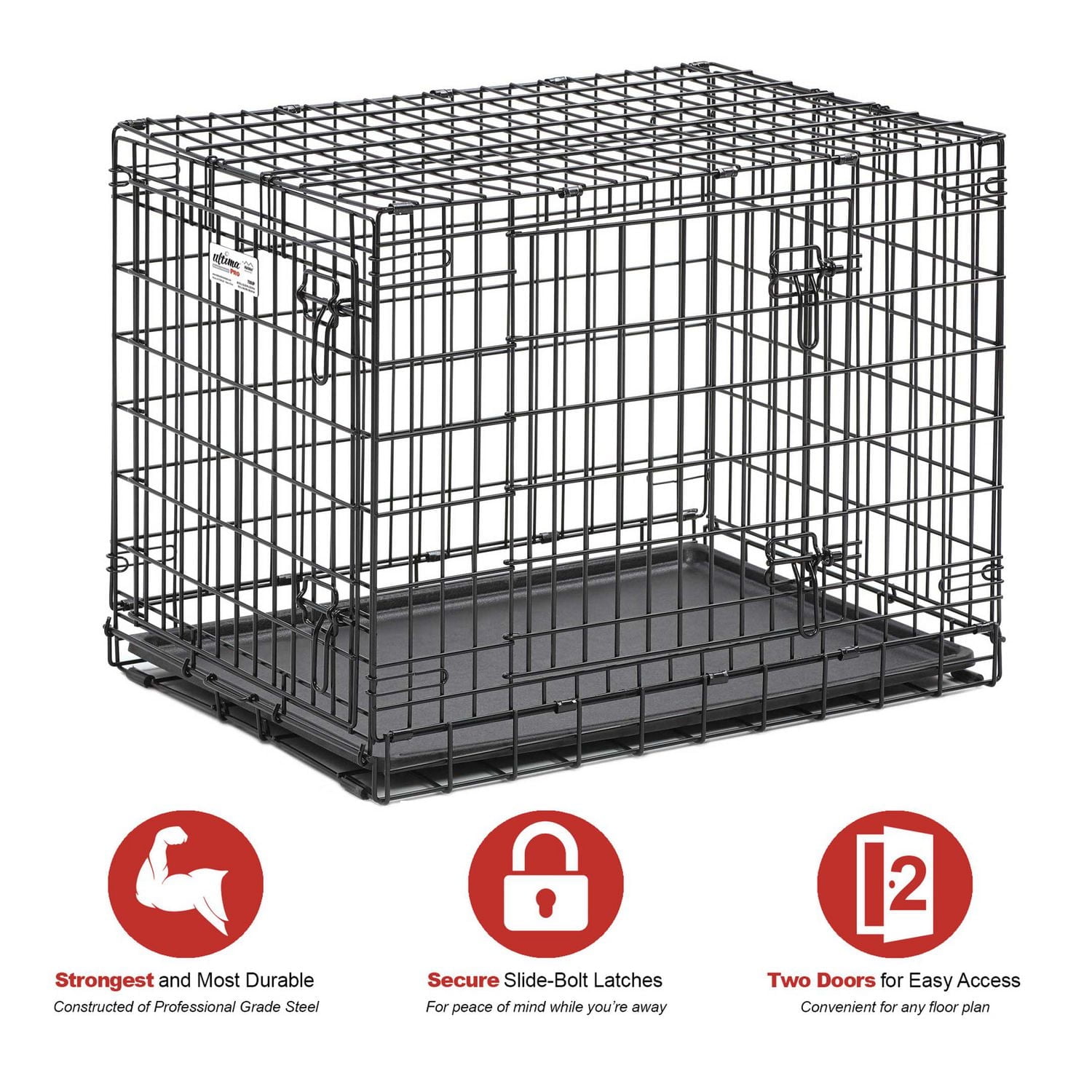 MidWest Ultima Pro Double-Door Folding Dog Crate